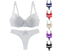 Dessous Angebote, Damen Mode Angebote Sale, Push Up BH Set, BH Damen Mit Bügel Große Größen Unterwäsche Set Frauen BH Und Slip Lingerie Dessous Sets Damen Unterwäsche Set