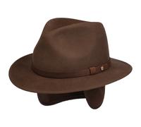 Dest Traveller Wollhut mit Ohrenklappen by Stetson braun L (58-59 cm)