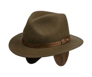Dest Traveller Wollhut mit Ohrenklappen by Stetson dunkelbraun S (54-55 cm)