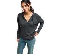 Hoodie ROXY "Destination Surf", Damen, Gr. L, grau (anthrazit), Obermaterial: 55% Walkfrottier, 45% Microfaser;, Sweatshirts Hoodie (69450369-L) anthrazit