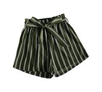 Destine Sommer Shorts Damen Leicht High Waist Blumen Bedruckt Strand Shorts Locker Pyjamahose Kurz Leicht Kurze Hosen Mit Gürtel Strandshorts Laufshorts Freizeit Shorts Bermuda Shorts