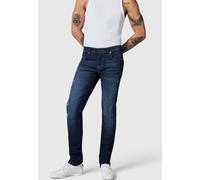 Slim-fit-Jeans PEAK TIME "München", Herren, Gr. 32, Länge 34, blau (dunkelblau), Denim/Jeans, 87% Baumwolle, 11% Polyester, 2% Elasthan, Abriebeffekte, Destroyed-Effekte, Basic, slim fit lang, Jeans S
