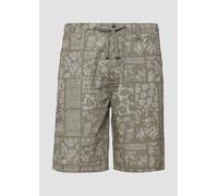 Detroit: Bermuda im Relaxed Fit und All-over-Print 36 Grün 2166875.78A9.36