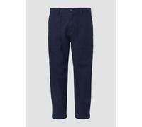 Detroit: Cropped-Hose aus Leinenmix im Relaxed Fit 30/32 blau 2166879.5852.30_32