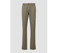 Detroit: Cropped-Hose aus Leinenmix im Relaxed Fit 42/38 Grün 2171057.7880.42_38