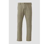 Detroit: Cropped-Hose aus Leinenmix im Relaxed Fit 44/36 Grün 2169670.7880.44_36