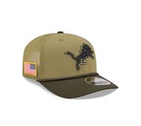 Detroit Lions New Era 2025 NFL Salute to Service 9SEVENTY Trucker Cap Grün - ONE SIZE