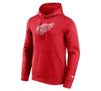 Detroit Red Wings NHL Fanatics Primary Logo Hoodie Rot M