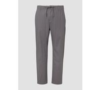 s.Oliver Detroit: Relaxed-Fit-Chino aus Leinenmix mit Elastikbund