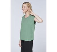 Detto Fatto Ausgestelltes Yoga-Shirt aus Baumwolle Dunkel Grün (Laurel Wreath) L (44/46)