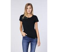 Detto Fatto Cleanes Jersey-Shirt mit Rundhalsausschnitt Schwarz (Black) 40