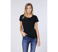 Detto Fatto Cleanes Jersey-Shirt mit Rundhalsausschnitt Schwarz (Black) 44