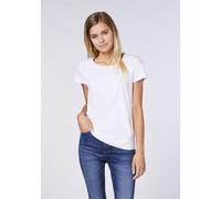 Detto Fatto Cleanes Jersey-Shirt mit Rundhalsausschnitt Weiß (White) 42