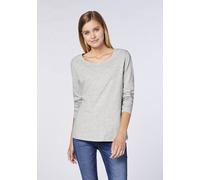 Detto Fatto Cleanes Longsleeve mit Rundhalsausschnitt Hell Grau (Light Grey) 44