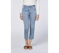 Detto Fatto Gecroppte Comfort-Fit Jeans mit Waschung blue