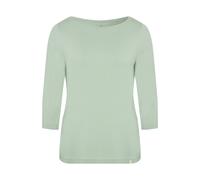 Detto Fatto Langarmshirt mit Boot-Ausschnitt und 3/4-Ärmeln Grün (Silt Green) 42