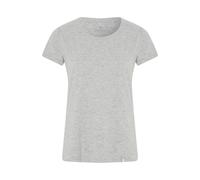 Detto Fatto Cleanes Jersey-Shirt mit Rundhalsausschnitt Hell Grau (Light Grey) 46