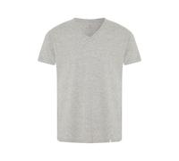 Detto Fatto Basic-Shirt mit V-Neck Hell Grau (Light Grey) 54