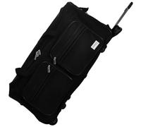 DEUBA Reisetasche | mit Trolleyfunktion | Rollen mit Kugellager | Teleskopgriff | abschließbar -【Farb-und Größenauswahl】 Sporttasche Reisetrolley Gepäcktasche, Schwarz, 85L = 70 x 36 x 34 cm (LxBxH)