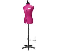 DEUBL SCHNEIDERPUPPEN Damen verstellbar "CELINE MULTI" (Gr.M/42-50) 8-teilig komplett einstellbar, 5-Bein Fuß, Schneiderbüste mit 12 Verstellrädchen, Rockabrunder, Rückenlängenverstellung