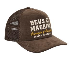DEUS EX MACHINA Cap Gumshoe Cord Trucker - braun