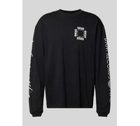 DEUS EX MACHINA Longsleeve mit Label-Print Modell 'DEFACTO' in Black, Größe M