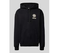 DEUS EX MACHINA Relaxed Fit Hoodie mit Logo-Print Modell 'Strata' in Black, Größe XL