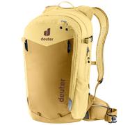 Deuter Compact EXP 14+3 savanna-dune - Fahrradrucksack 14+3 Liter, erweiterbares Volumen, Airstripes-Rückensystem, integrierte Regenhülle, Helmhalterung, ergonomische Passform für 170-195 cm Körpergrö