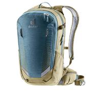 Deuter Compact EXP 14 atlantic-desert - Fahrradrucksack 14+3 Liter mit erweiterbarem Volumen, Airstripes-Rückensystem, Helmhalterung, Regenhülle, Trinksystemvorbereitung