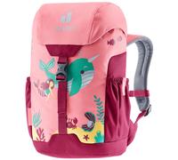 Deuter Schmusebär Kinderrucksack 8 Liter blossom-raspberry - 290 g, Maße 33x21x15 cm, Rückenlänge 24-30 cm, für Kinder mit 98-130 cm Körpergröße