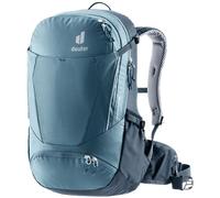 Deuter Trans Alpine 24 Rucksack 24 Liter atlantic-ink - Mehrtages-Bike-Rucksack mit Airstripes Rücken, Helmhalter, Pumpenfach, Regenhülle, recycelten Materialien