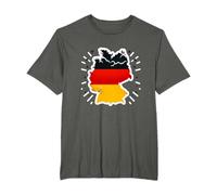 Deutsch Banner Fan Deutschland Flagge Karte Kunst T-Shirt