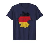 Deutsche Karte und Flagge Deutschland Souvenir T-Shirt