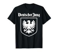 Deutscher Jung - Klassischer Adler mit Wappen Deutschland T-Shirt