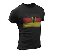 Deutschland Flagge I Patriot I Bundeswehr | Deutschland Grunge T-Shirt (XL)