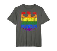 Deutschland Gay Pride Regenbogen Flagge Karte Deutsch LGBT Lesbisch T-Shirt