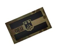 Deutschland Patch Klett,Bundeswehr Patch,DEU Deutschland IR Infrarot Reflektierende Patches Klett Militär Bundeswehr für Taktische Kleidung Rucksack Baseballkappe Uniform Weste Hundegeschirr