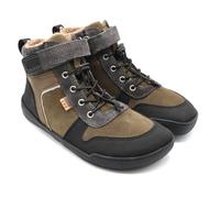 Develab Outdoor Sneaker Barfußschuhe Winter Barefoot 45337 Wasserfest Leder Khaki, Schuhgröße:EUR 38