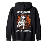 Devil Crusher Sin Slayer Jesus Spirituelle Kriegsführung Christ Kapuzenjacke