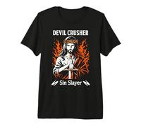 Devil Crusher Sin Slayer Jesus Spirituelle Kriegsführung Christ Premium T-Shirt