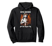 Devil Crusher Sin Slayer Jesus Spirituelle Kriegsführung Christ Pullover Hoodie