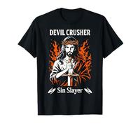 Devil Crusher Sin Slayer Jesus Spirituelle Kriegsführung Christ T-Shirt