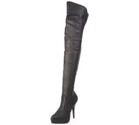 Devious Damen INDULGE-3011 Stiefel, Schwarz (Blk Leather (P)