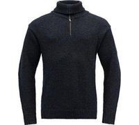 Devold - DEVOLD Herren Pullover NANSEN SWEATER ZIP NECK DARK BLUE MELANGE - Gr. - M