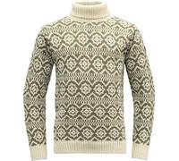 Devold Hoddevik Wool High Neck offwhite/olive (388B) XS