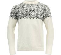 DEVOLD Herren Pullover BJØRNØYA SWEATER CREW NECK (TC650550A) M OFFWHITE/INK