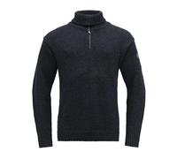 Devold Originals Nansen Sweater Zip Neck Blau, Freizeitpullover, Größe XL - Farbe Dark Blue Melange