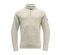 Devold Nansen Sweater Zip Neck Grey Melange XS