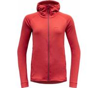 Devold NIBBA MERINO JKT HOOD Damen Sweatshirt aus Merinowolle, rot, größe XL
