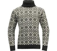 Devold Hoddevik Pullover mit hohem Kragen grau/weiß S 2022 Wollpullover